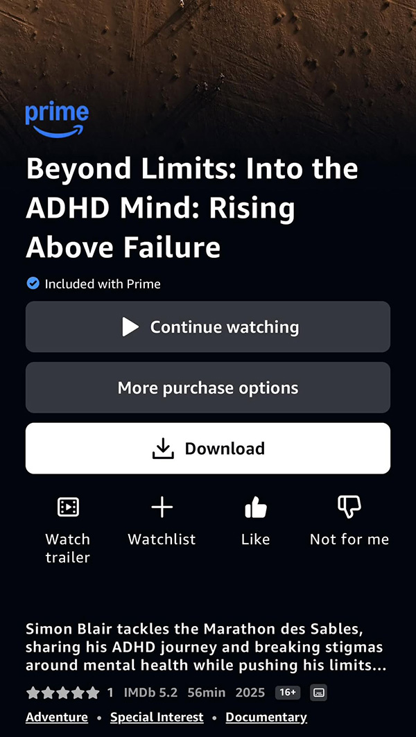 Beyond Limits Amazon Prime