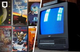VHS horror movies, 80s classics, and a dad’s mission to reconnect and rewind time with the nostalgia of movie nights and clunky cassette players.